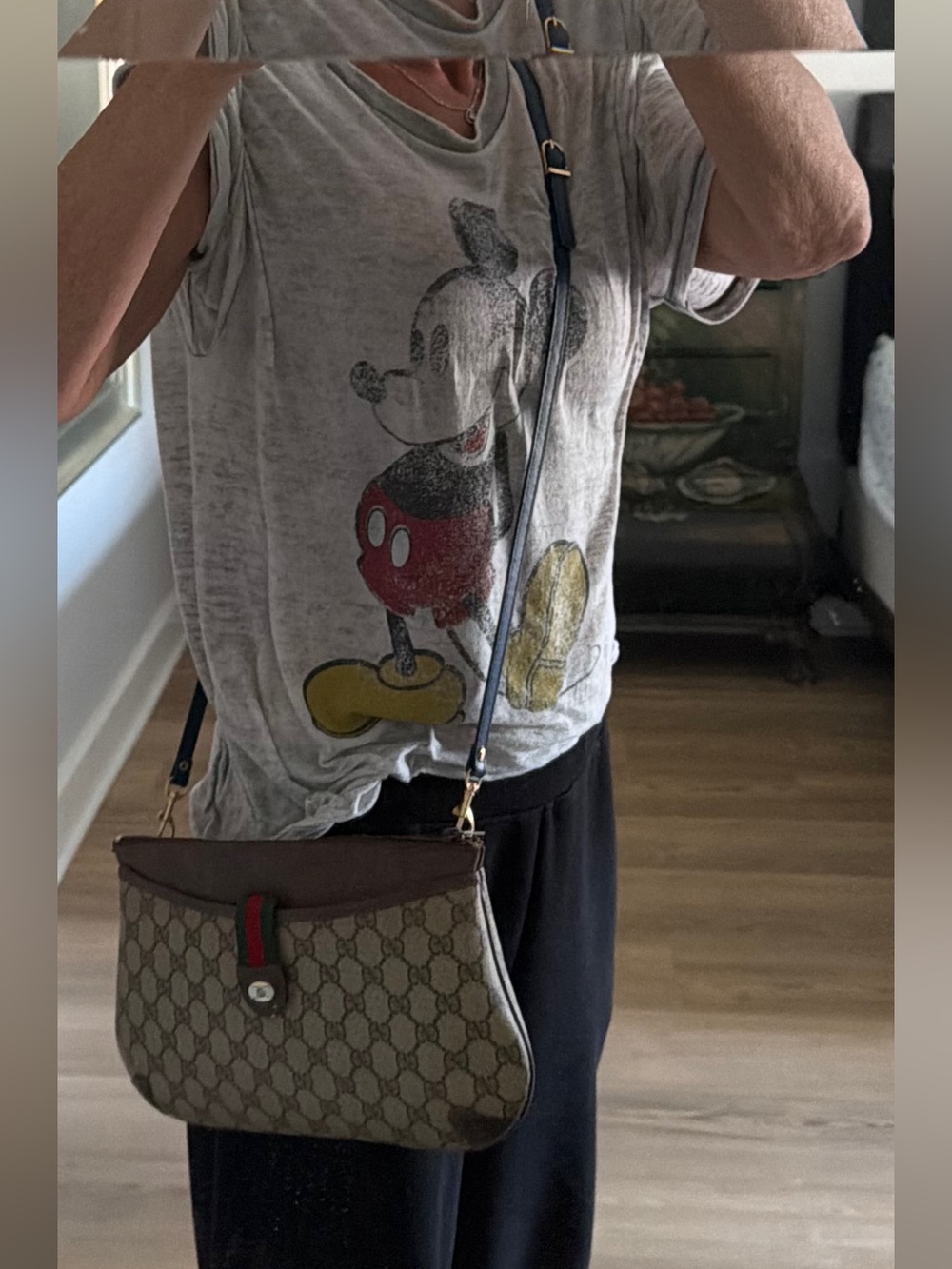 Last day sale GUCCI GG Supreme Coated Canvas w Sherry Web  Convertible Bag  VGVC - Picture 3 of 16